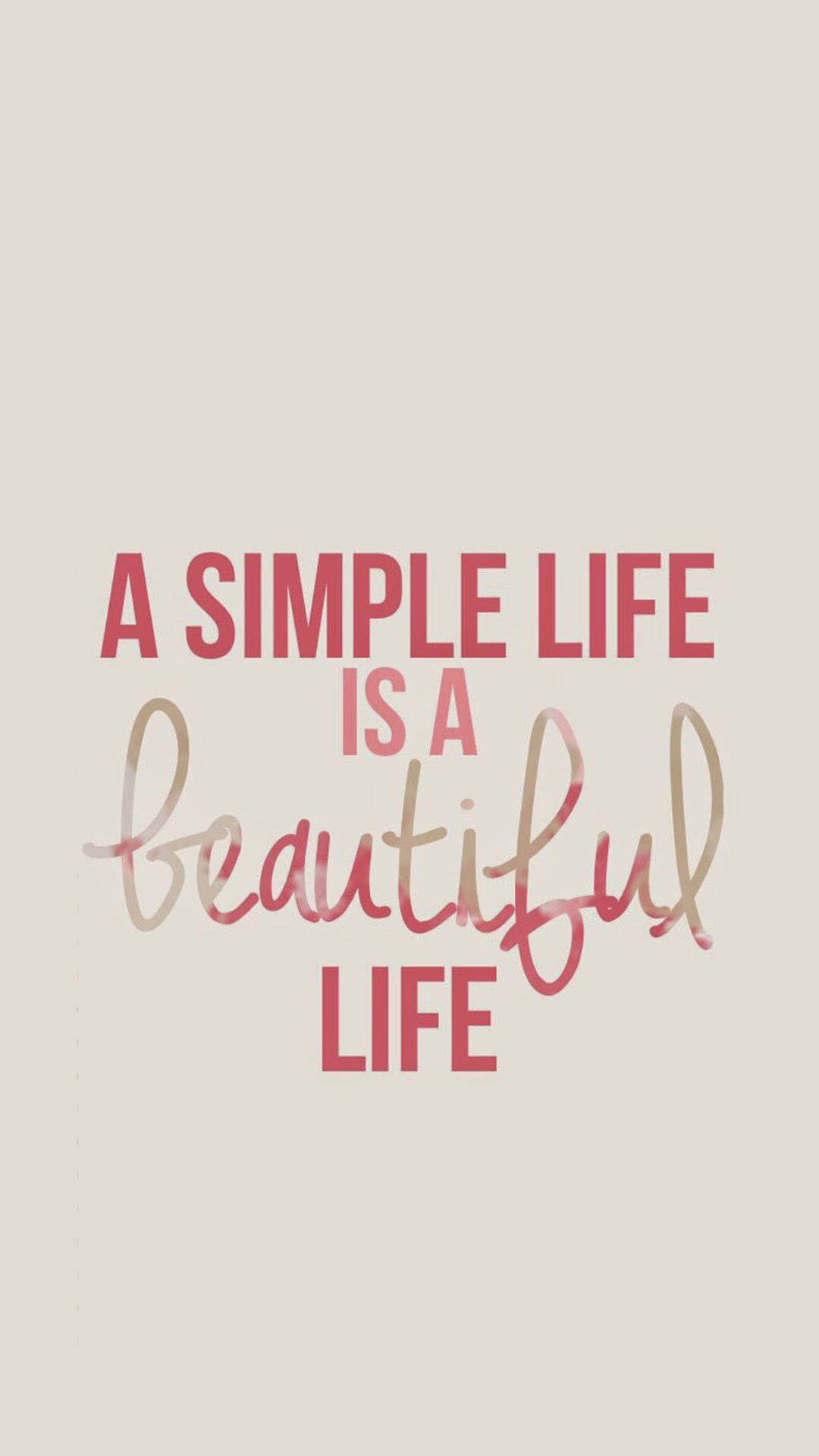 Pink Simple Life Quotes