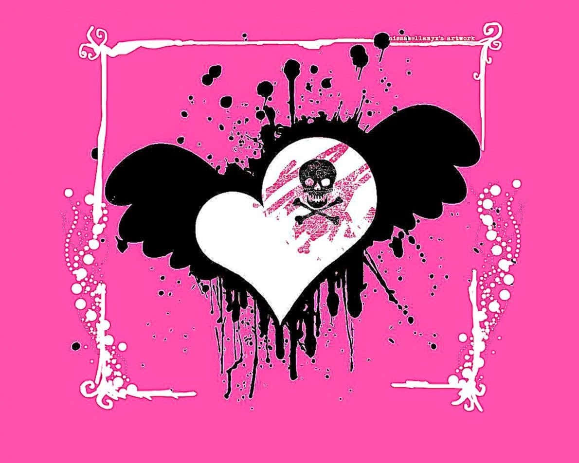 Pink Skull Background