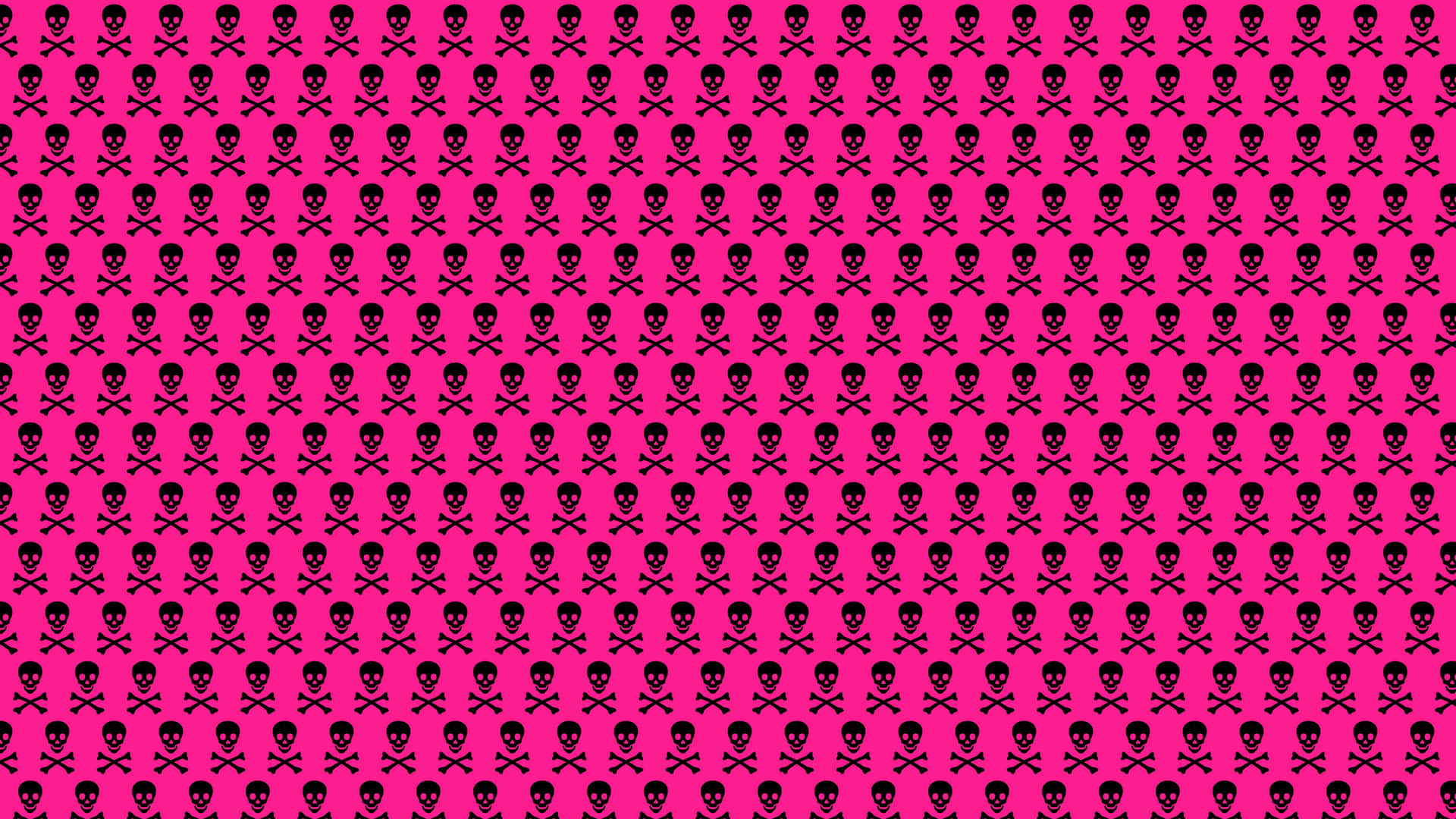 Pink Skull - A Uniquely Unique Symbol Background
