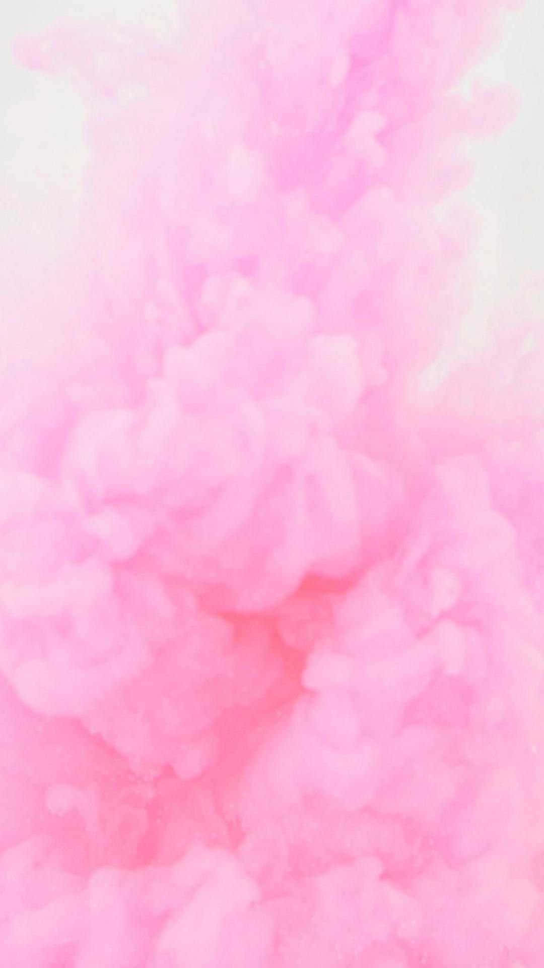 Pink Smoke In The Air Background