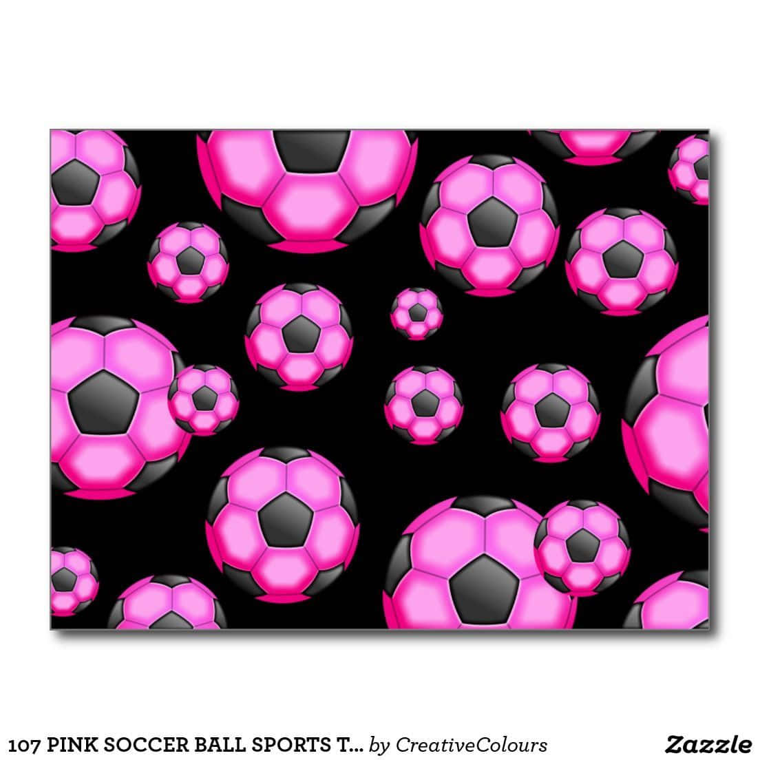 Pink Soccer Ball Sporty Background