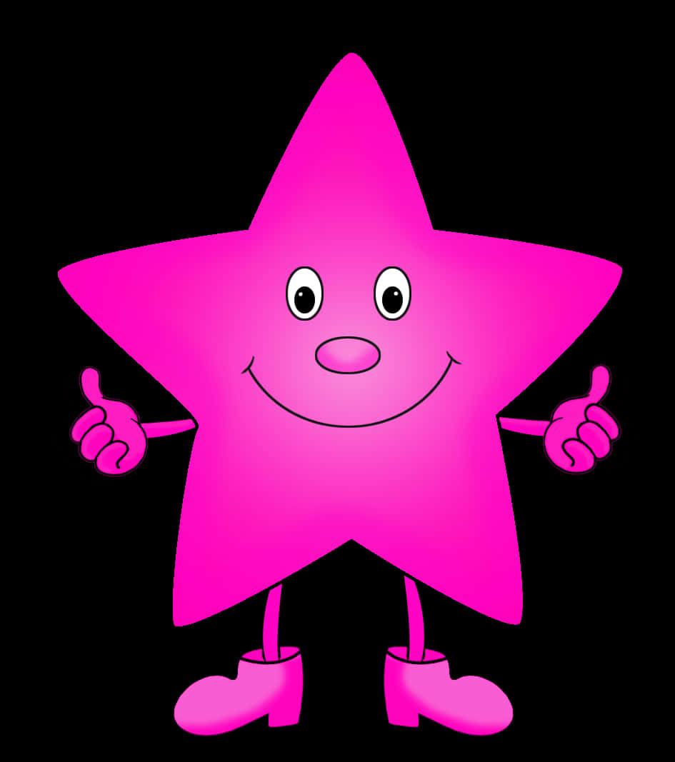 Pink Star Clipart Background