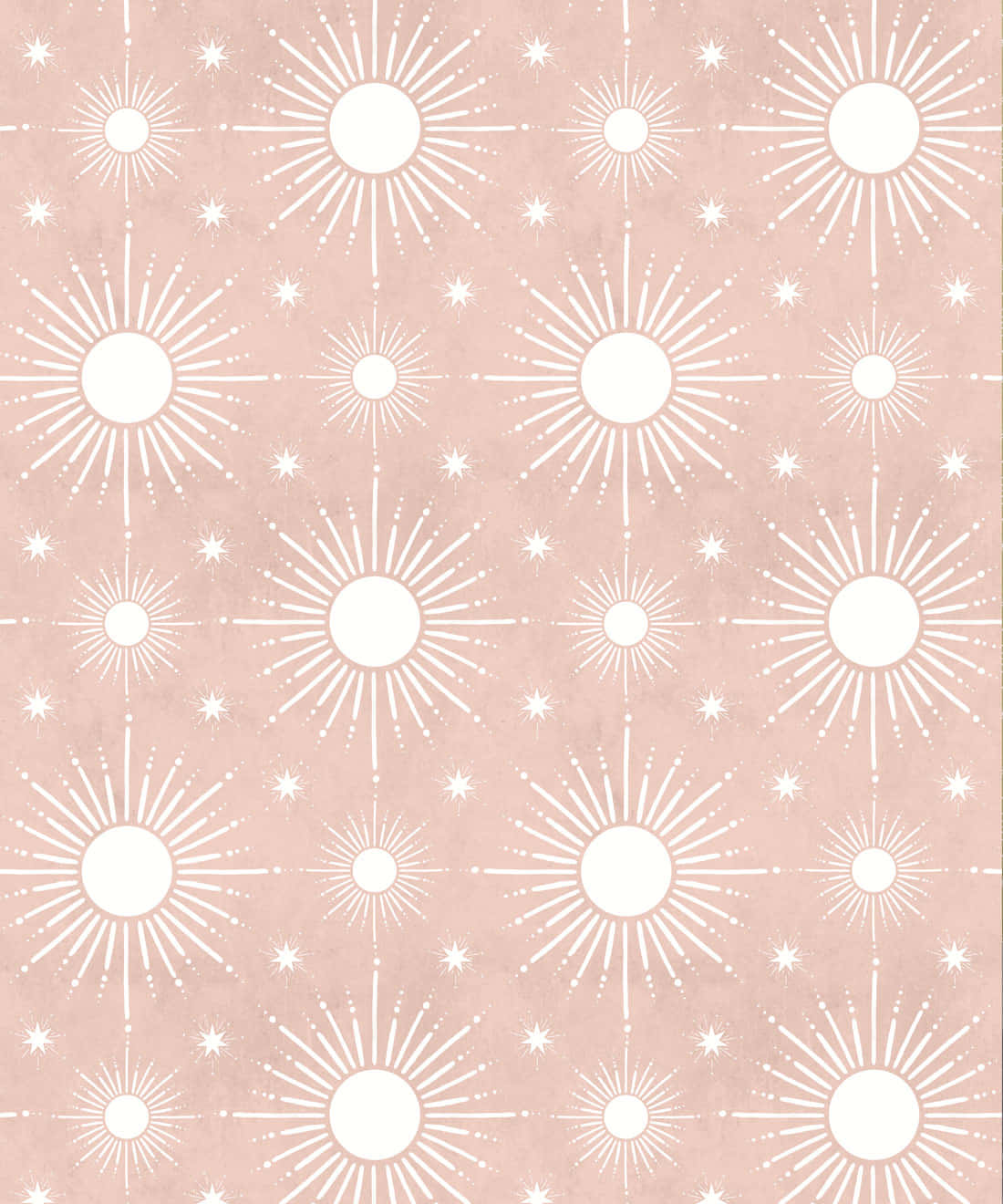 Pink Starburst Pattern Background