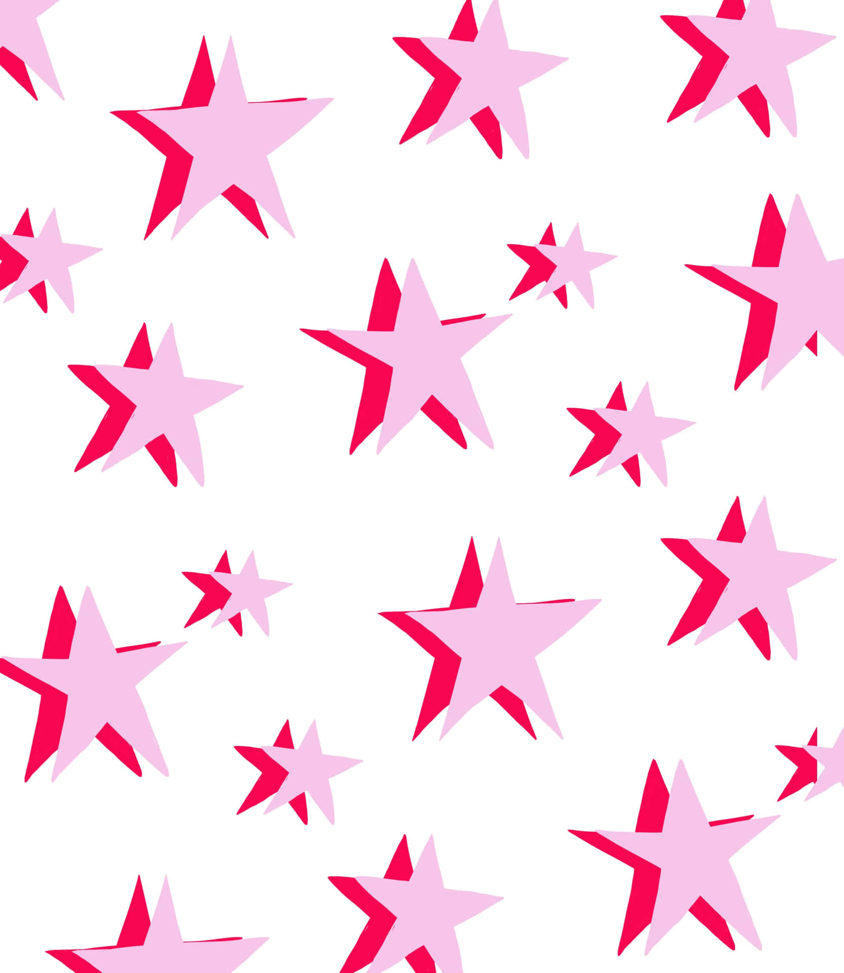 Pink Stars Wallpaper Background