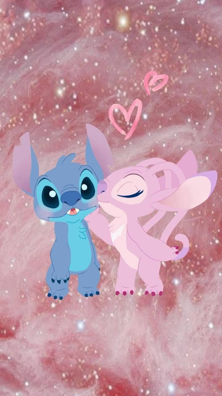 Pink Stitch Kiss