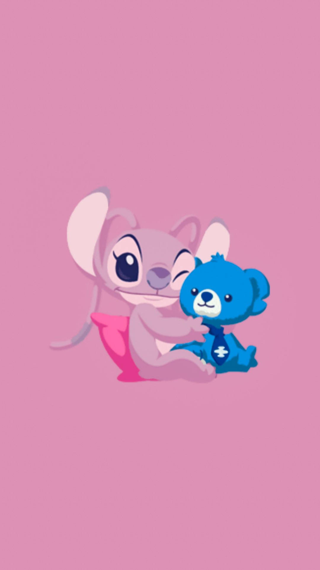 Pink Stitch With Bear