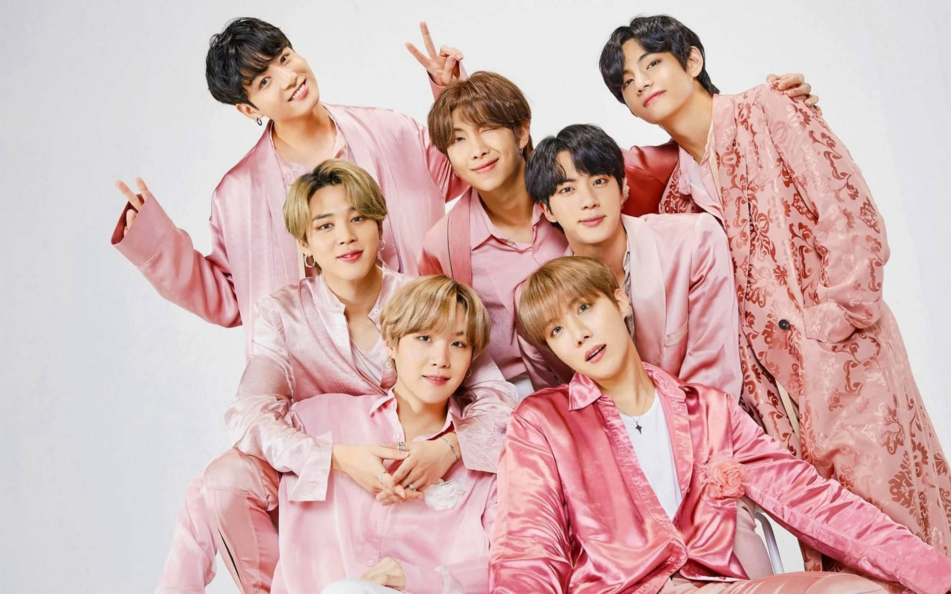 Pink Suede Bts Cute Aesthetic Background