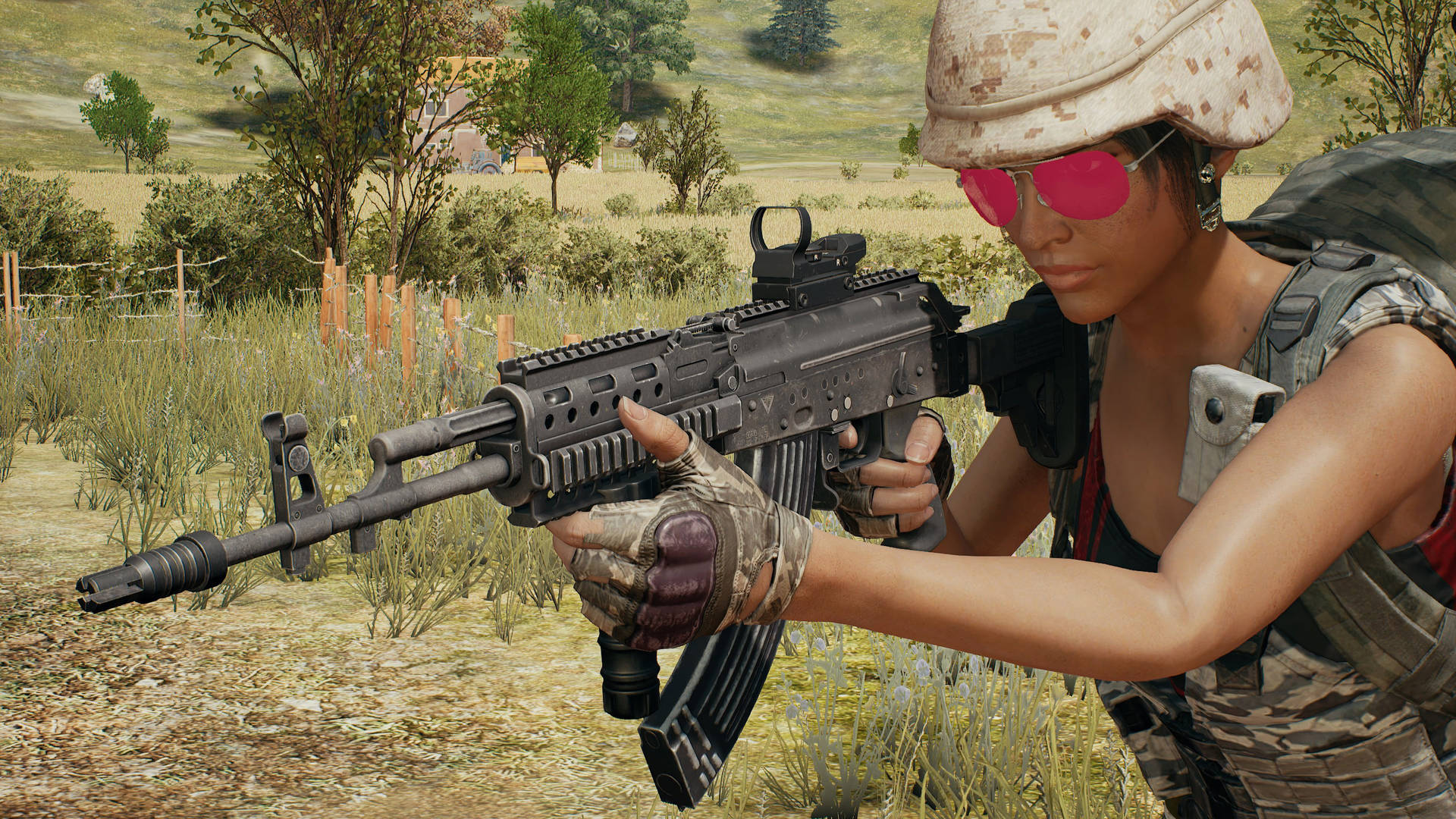 Pink Sunglasses Playerunknowns Battlegrounds 4k