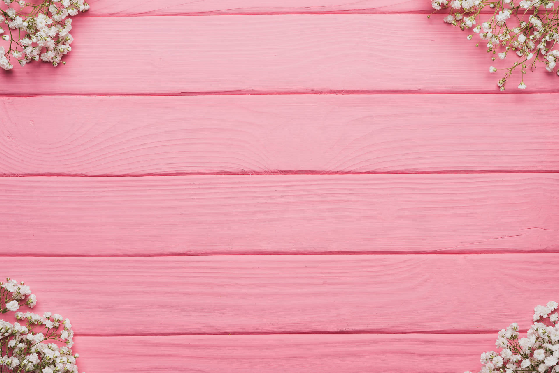 Pink Table With Flowers Background Background