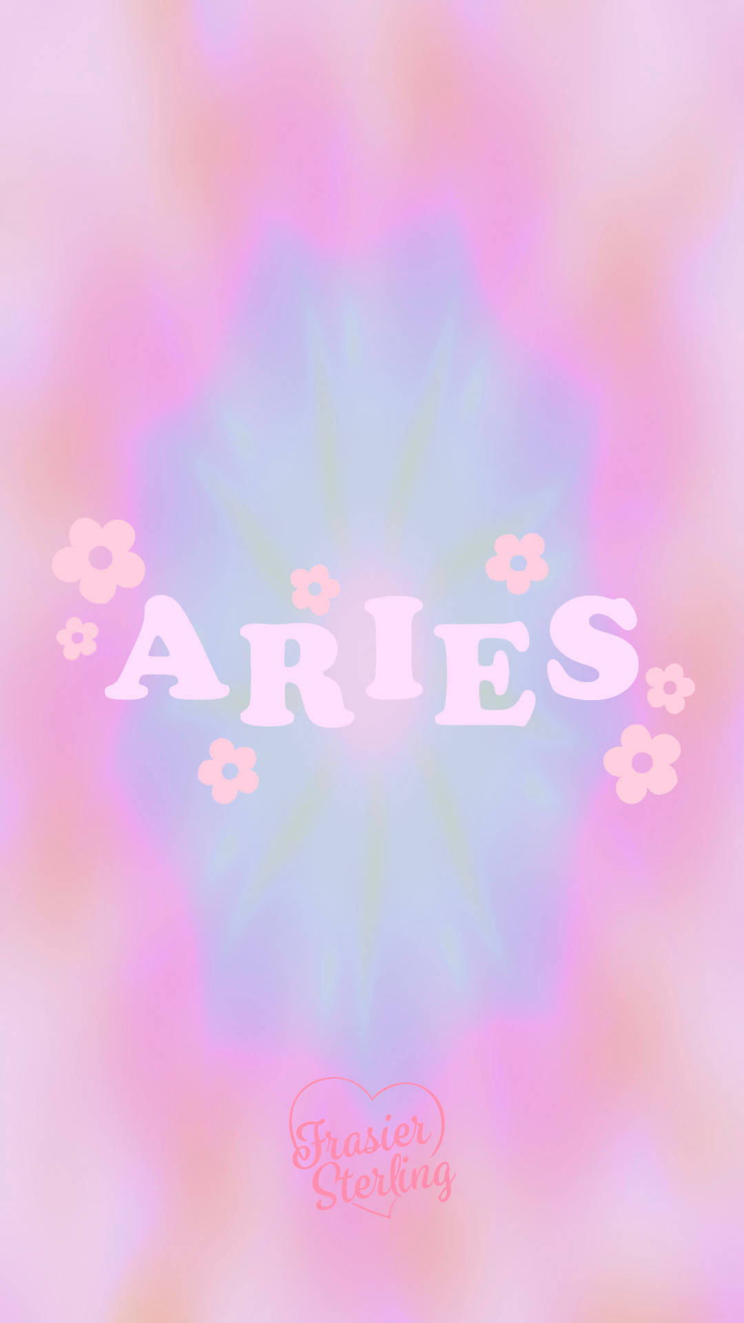Pink Tie Dye Aries Aesthetic Back Background