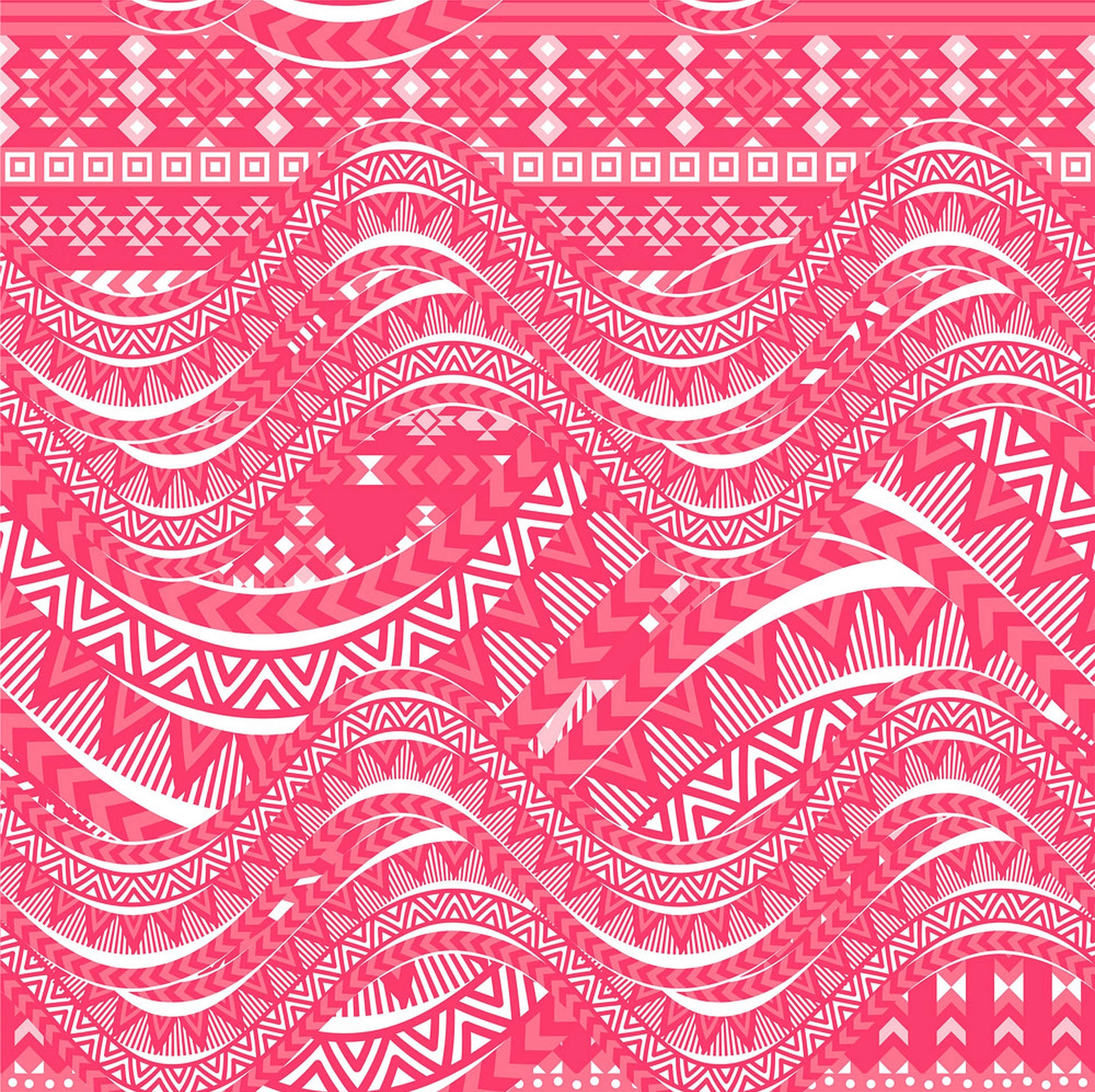 Pink Tribal Pattern Background