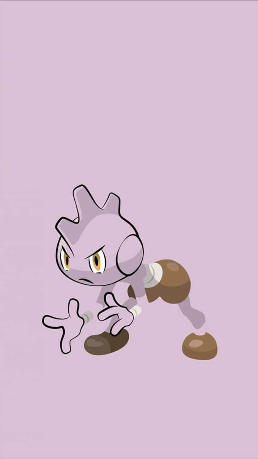 Pink Tyrogue Crouching Background