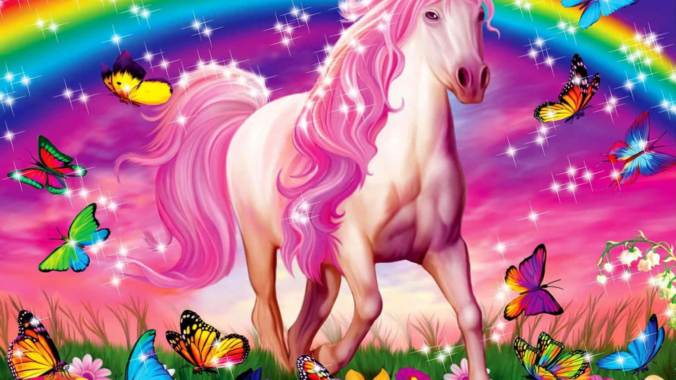 Pink Unicorn 1366 X 768