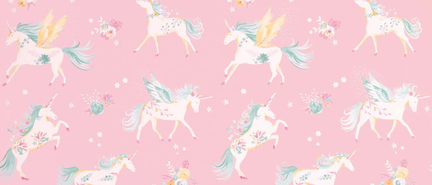 Pink Unicorn 1400 X 600