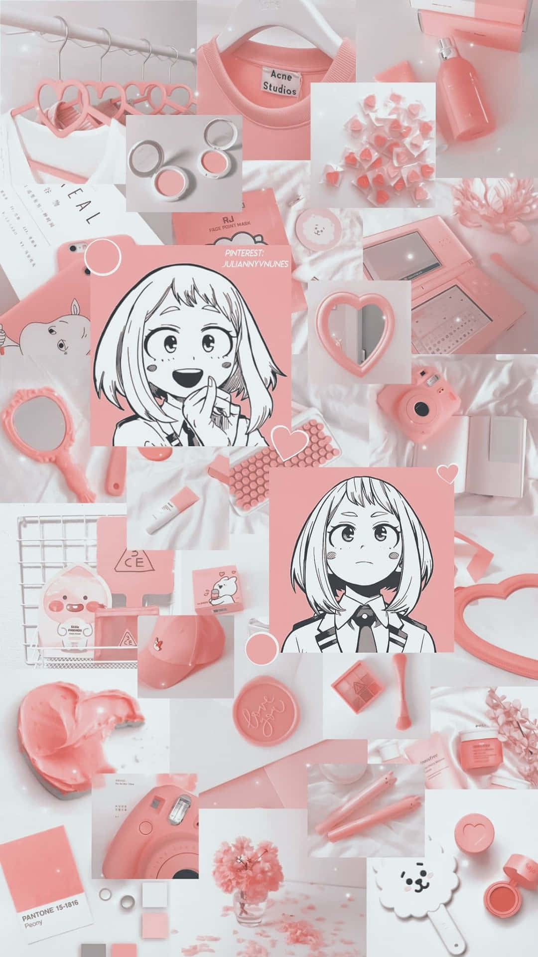 Pink Uraraka Aesthetic Collage