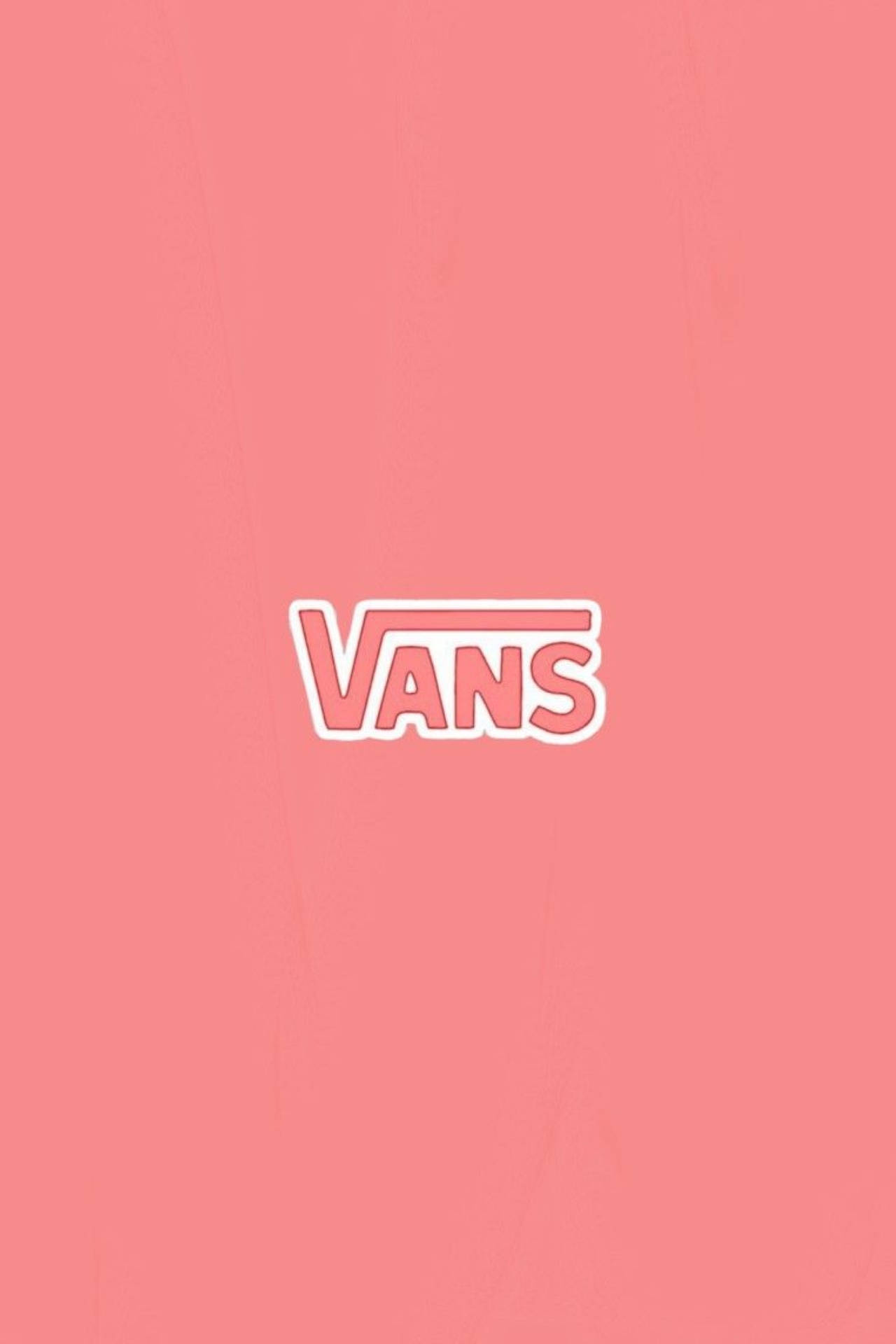 Pink Vans Logo Background