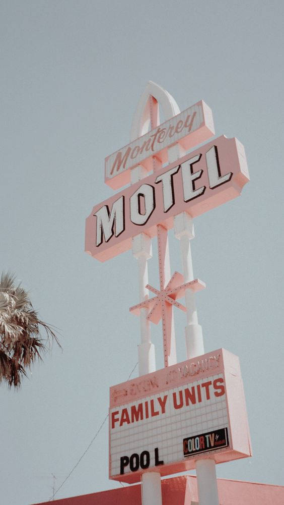 Pink Vintage Aesthetic City Signage