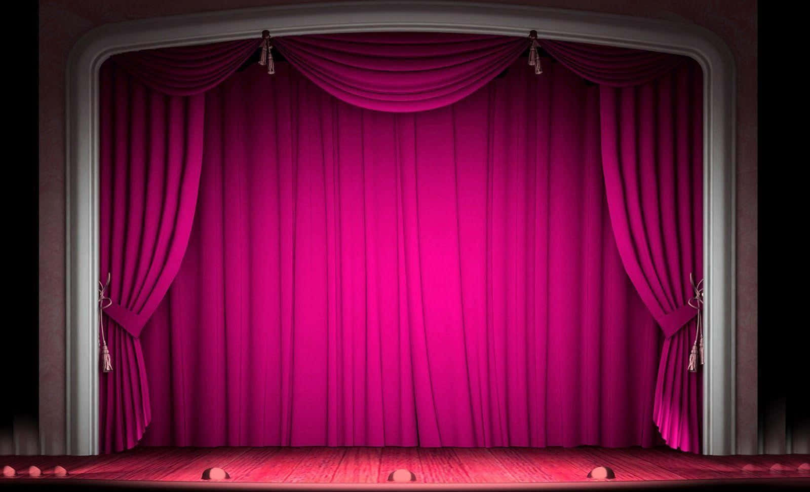 Pink Vintage Old Hollywood Stage