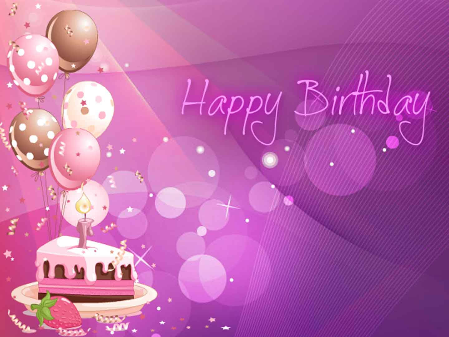 Pink Violet Cake Birthday Background Background