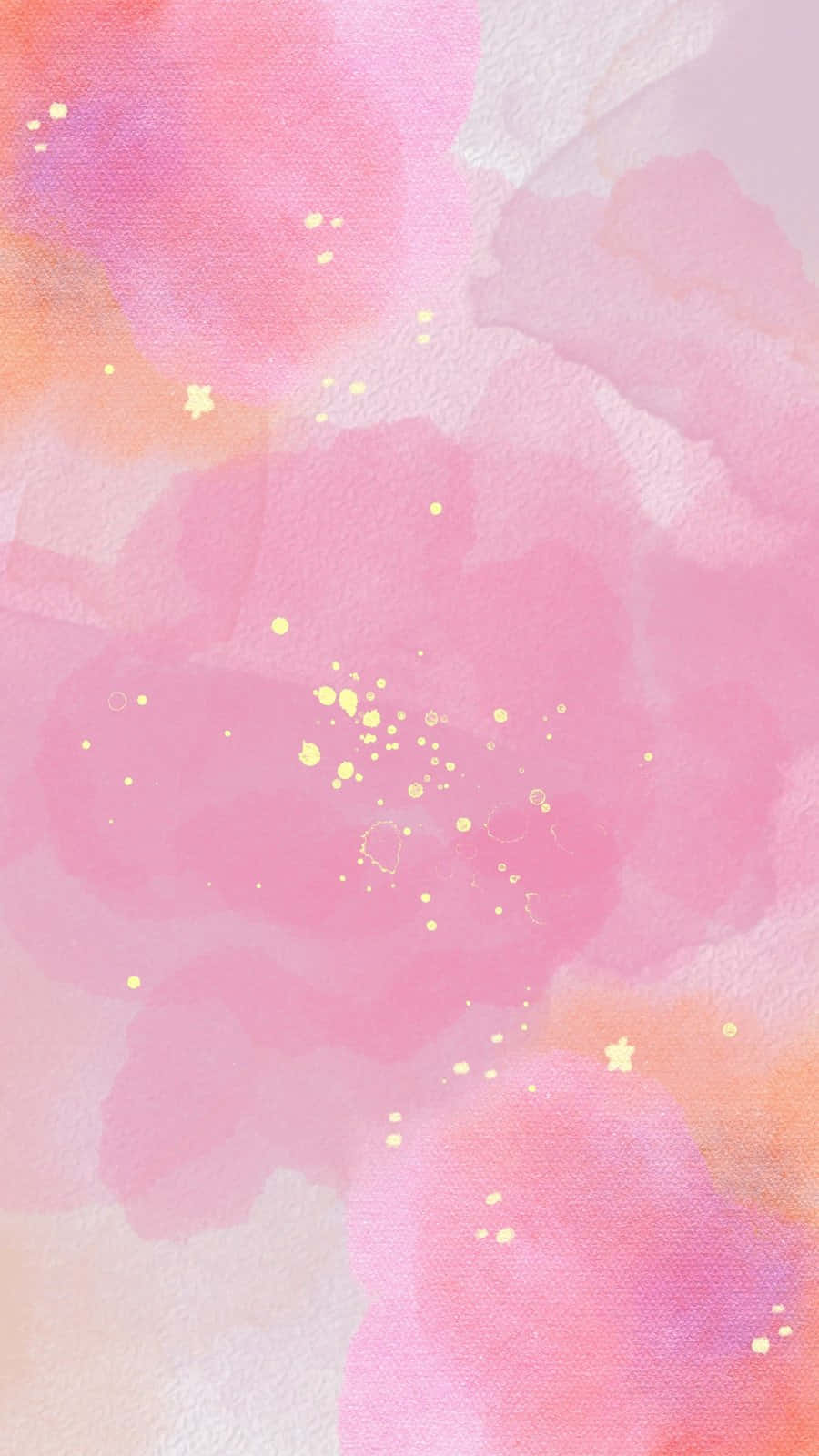 Pink Watercolor Backgroundwith Gold Specks