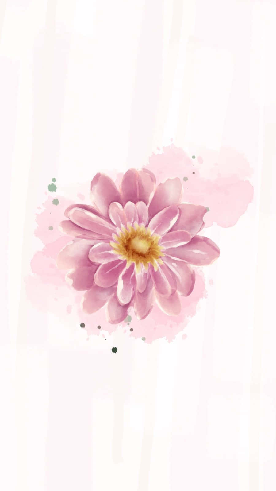Pink Watercolor Flower Artwork Background