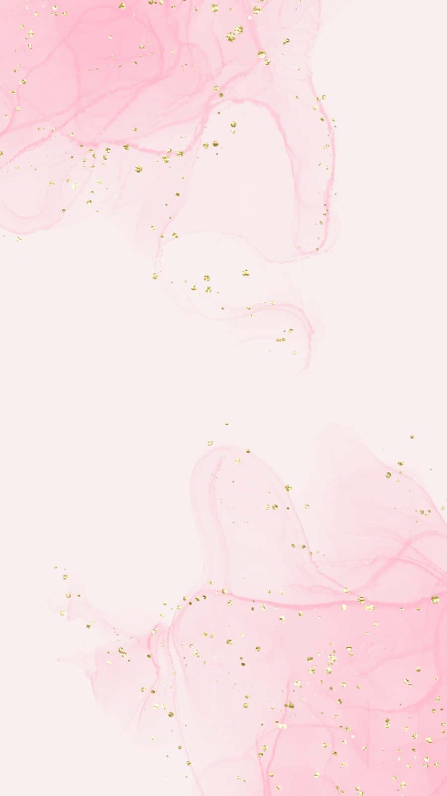Pink_ Watercolor_ Swirls_with_ Gold_ Specks_ Background Background