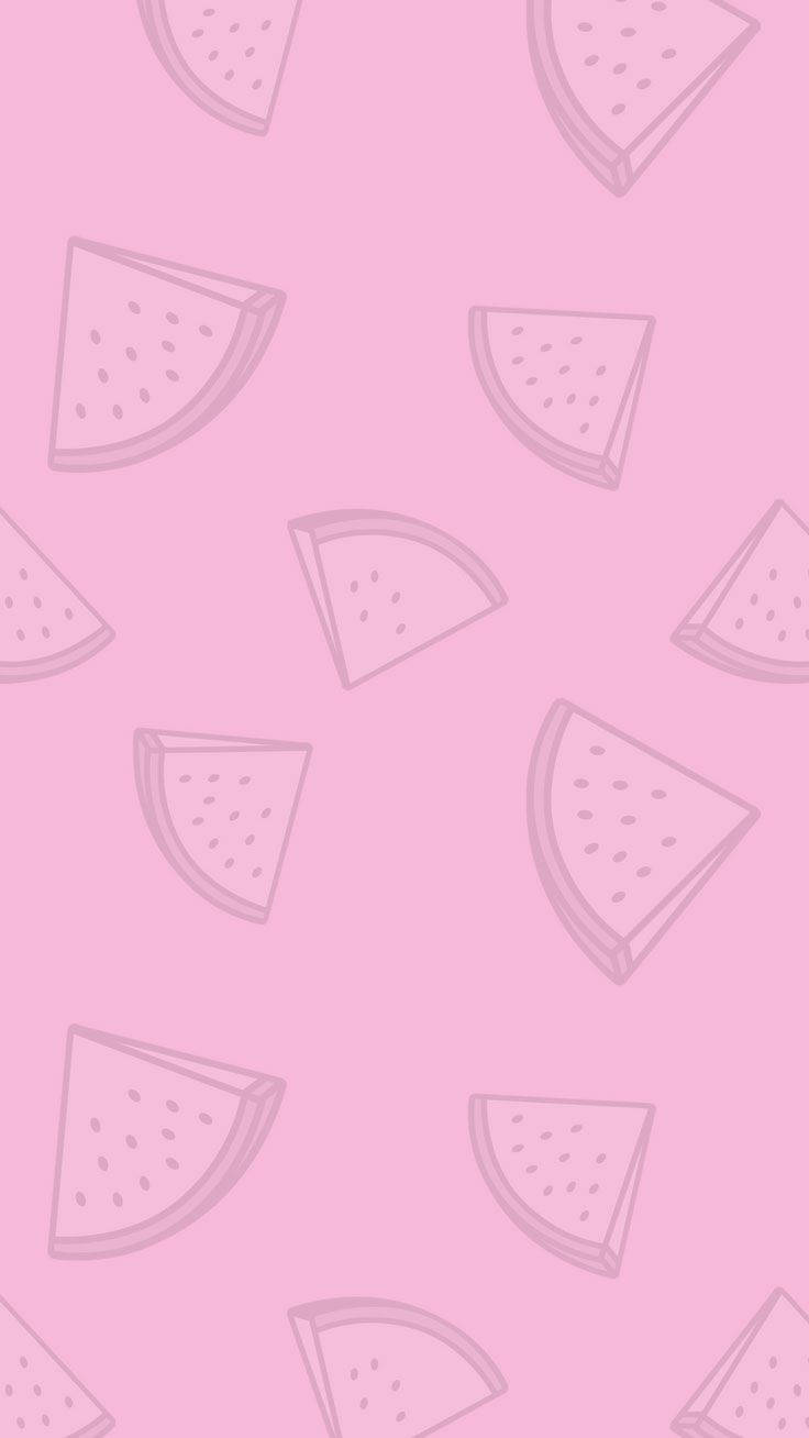 Pink Watermelons Cute Iphone Lock Screen Background