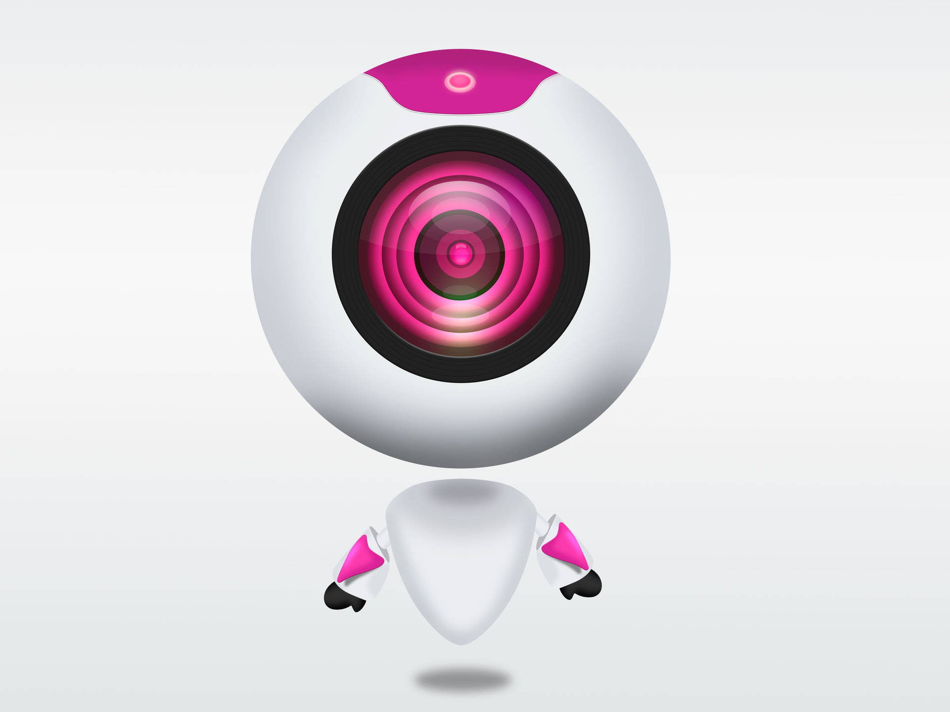 Pink White Webcam