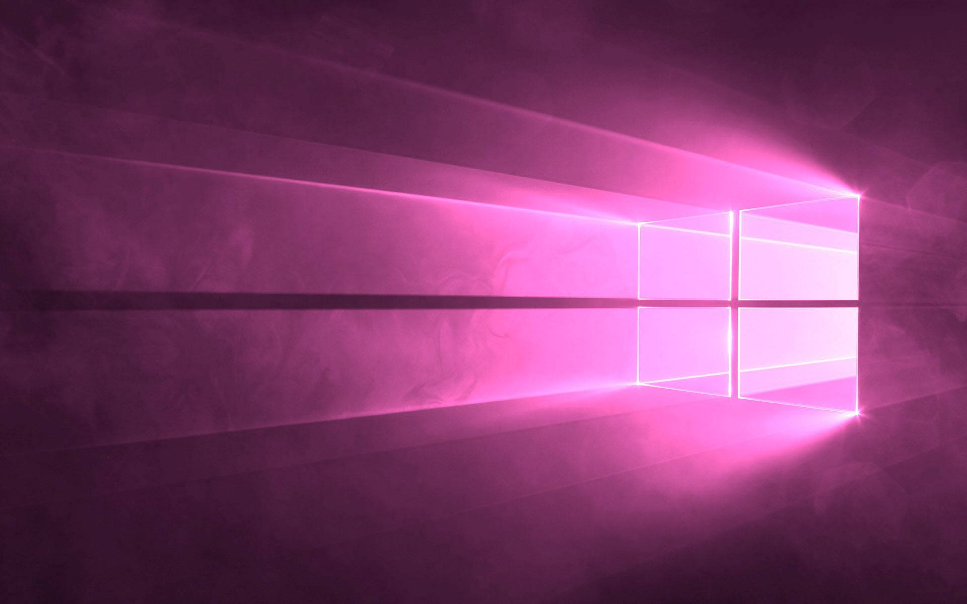 Pink Windows Logo Sparkle Background
