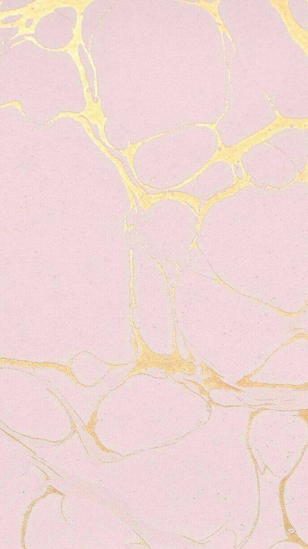 Pink With Gold Marble Iphone Background