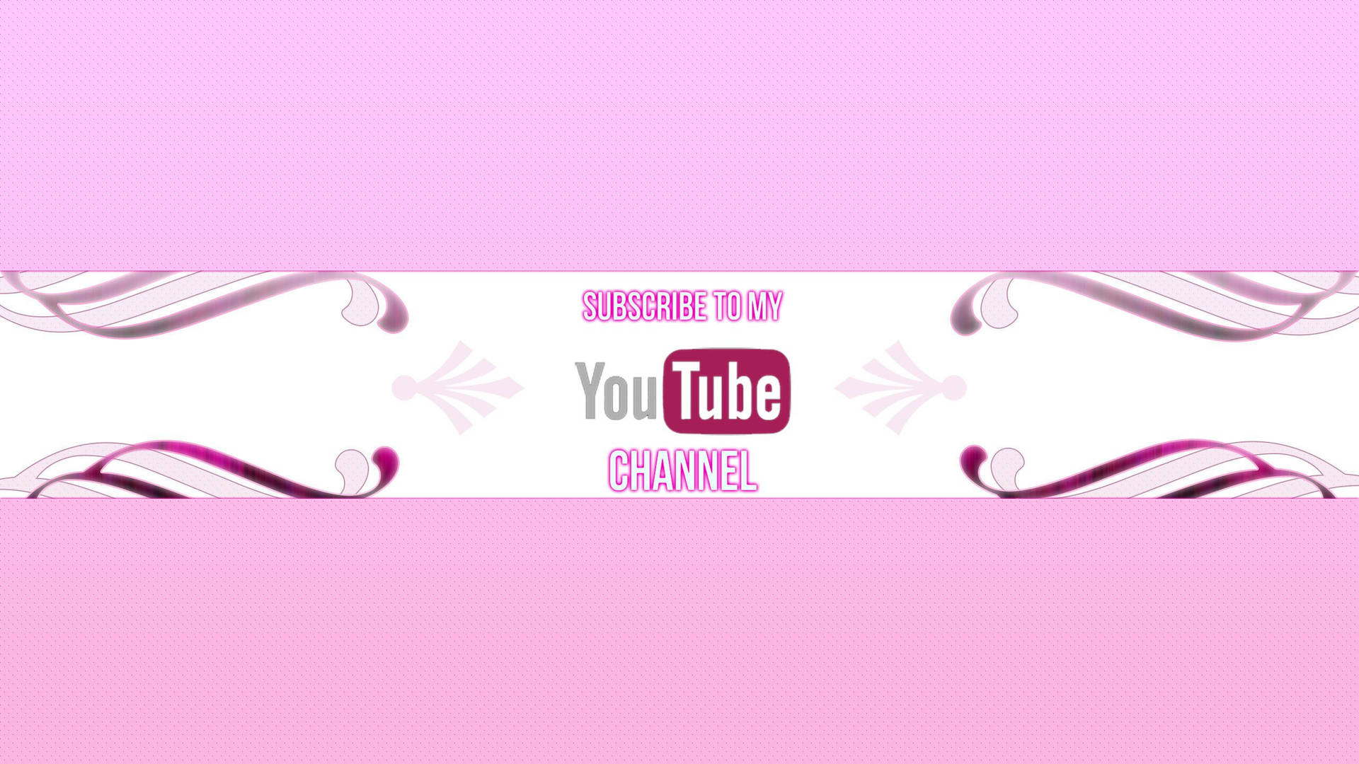Pink Youtube Channel Background