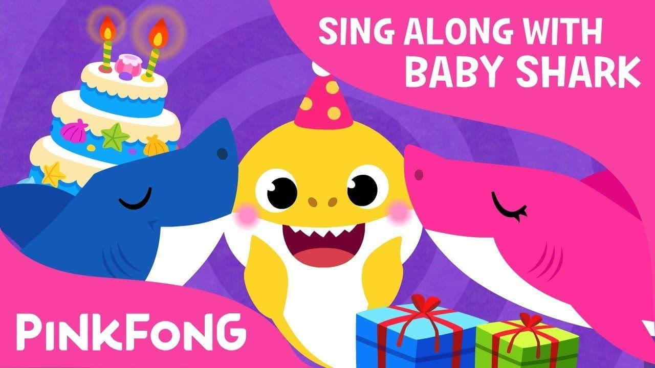 Pinkfong Baby Shark Gets A Kiss Background