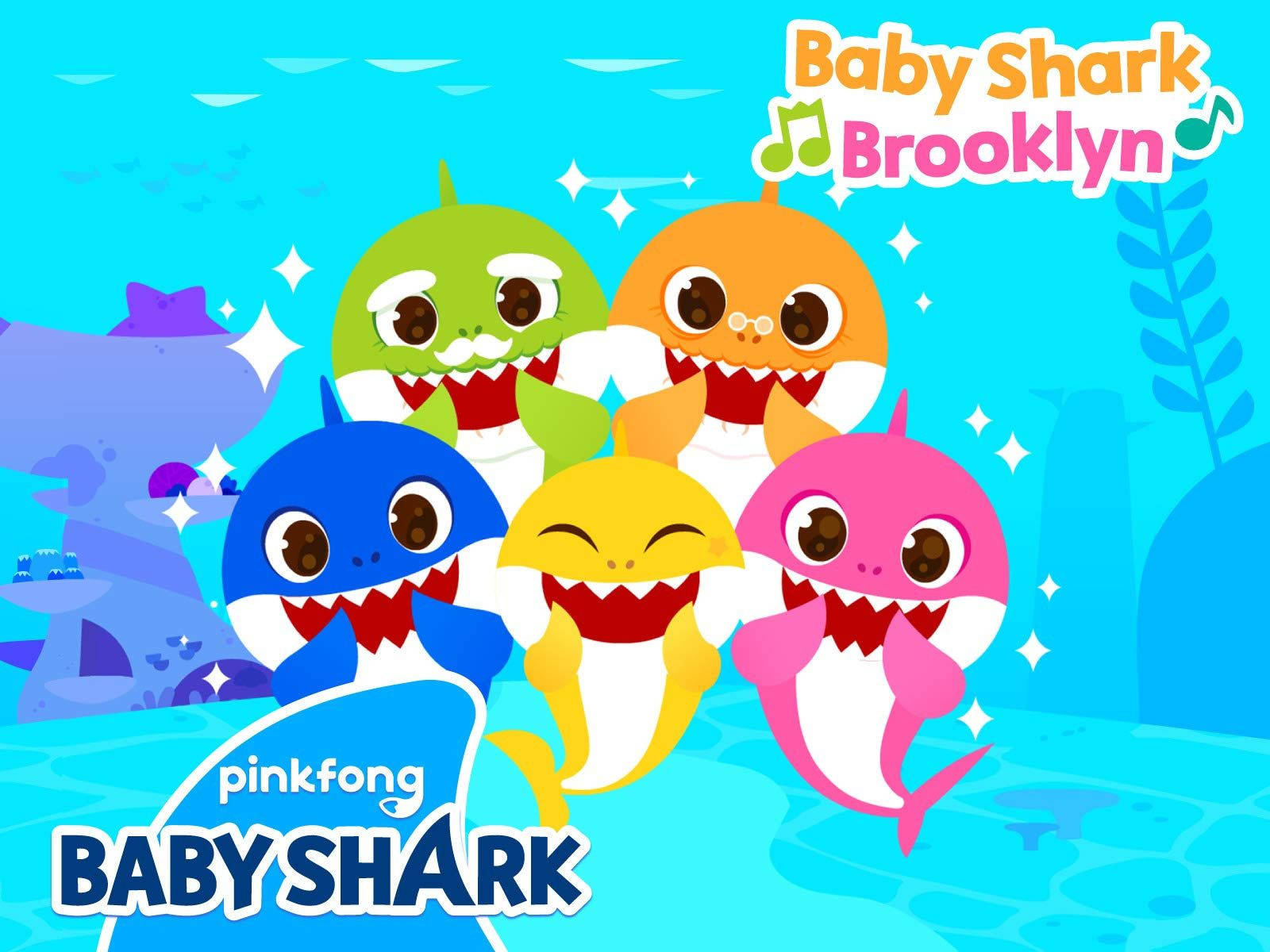 Pinkfong Baby Shark In Brooklyn Background