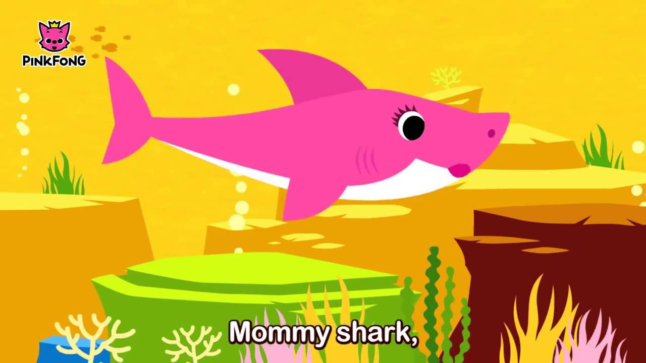 Pinkfong Baby Shark Pink Mommy Background