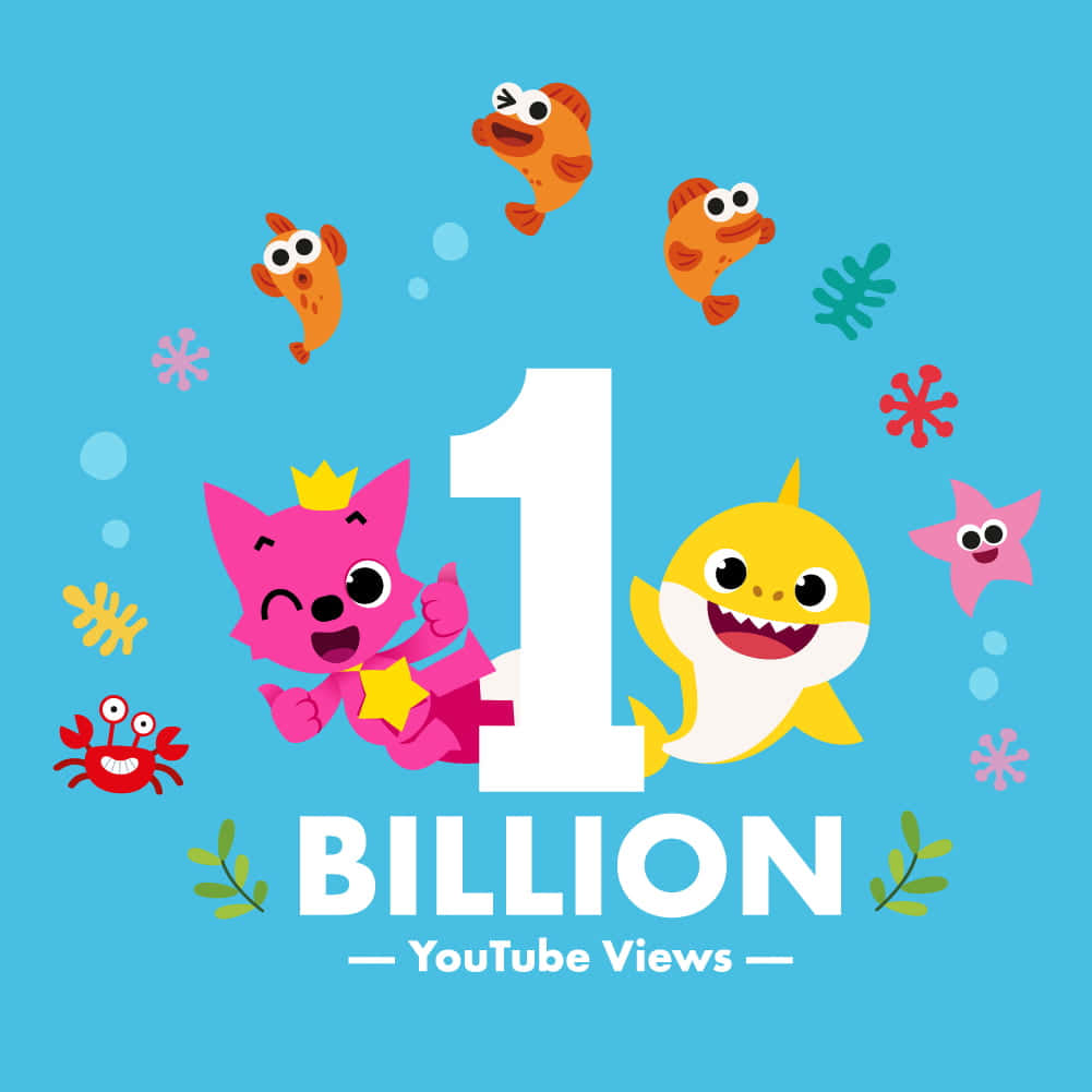 Pinkfong Baby Shark Reaching 1 Billion Views Background