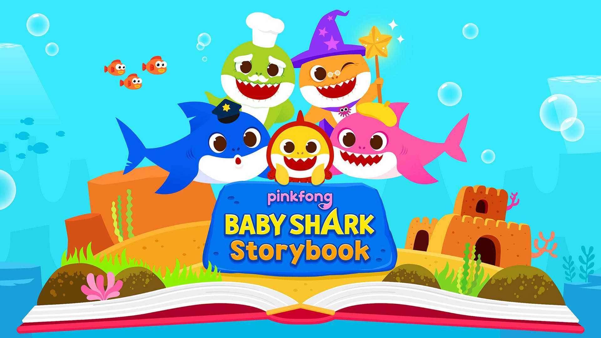 Pinkfong Baby Shark Storybook Background