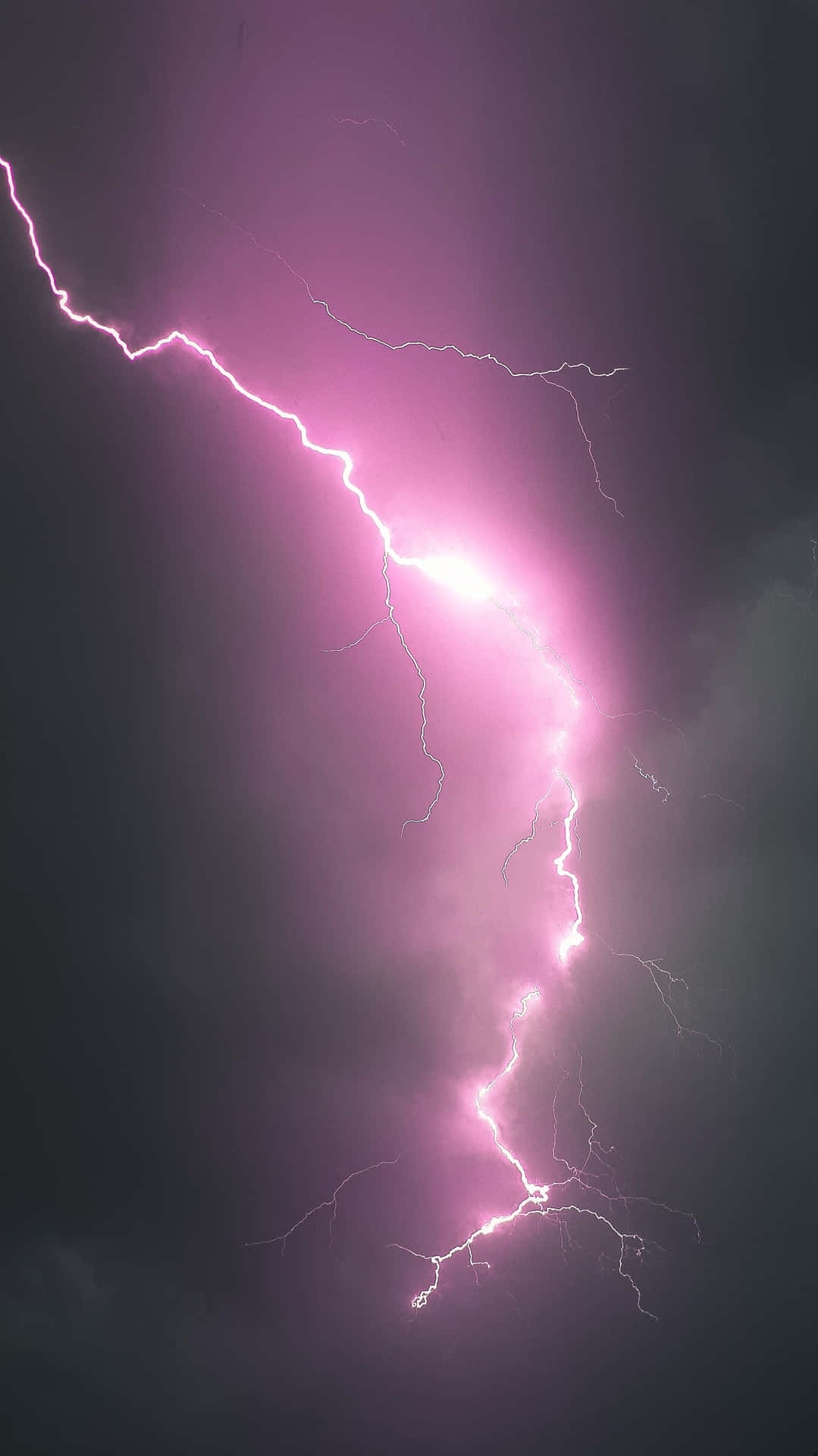 Pinkish Purple Lightning Background