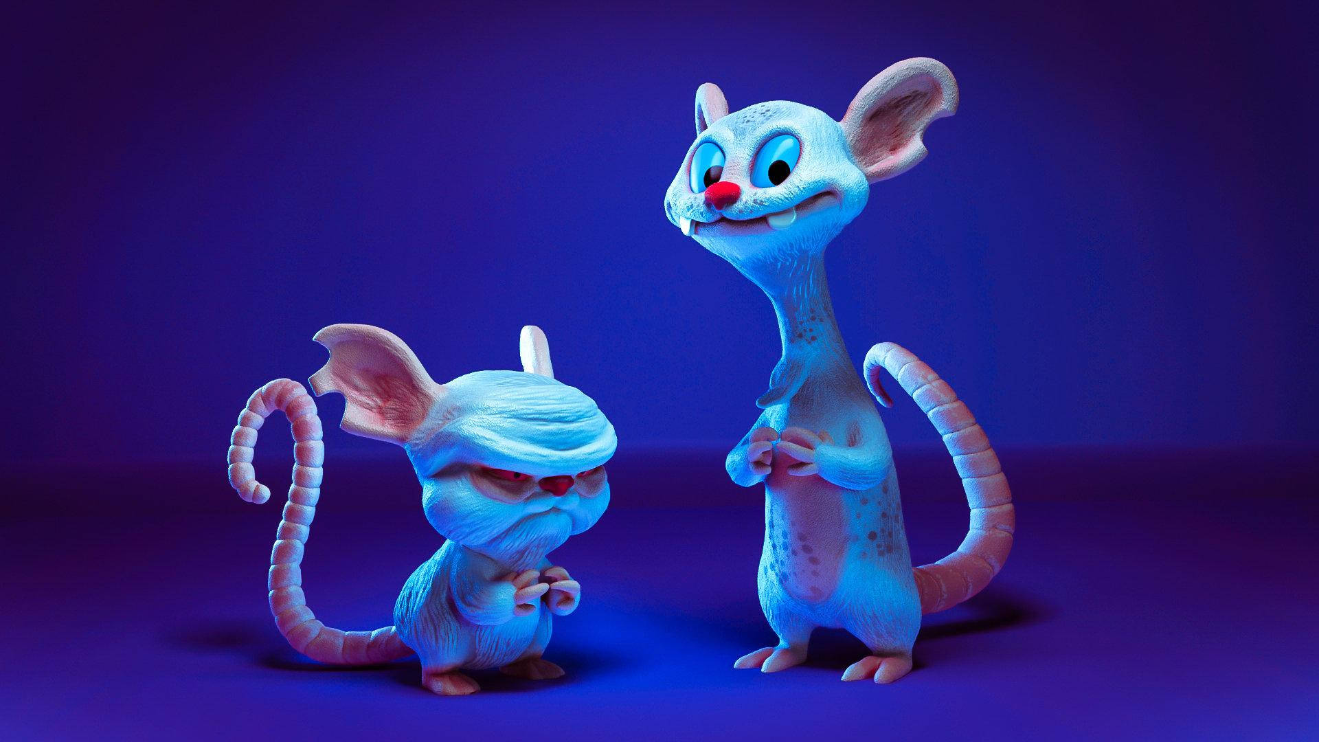 Pinky And The Brain 3d Purple