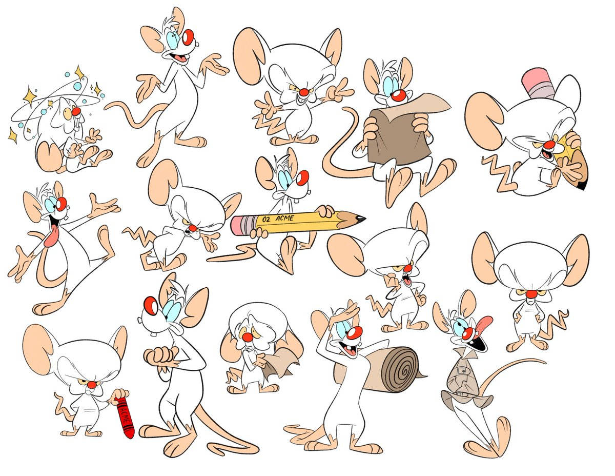 Pinky And The Brain Cute Cartoon Background