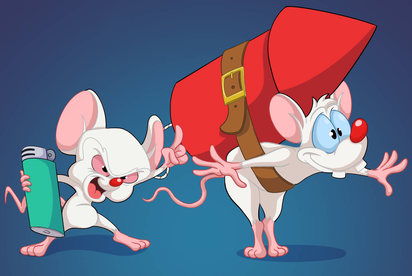 Pinky And The Brain Naughty Art Background