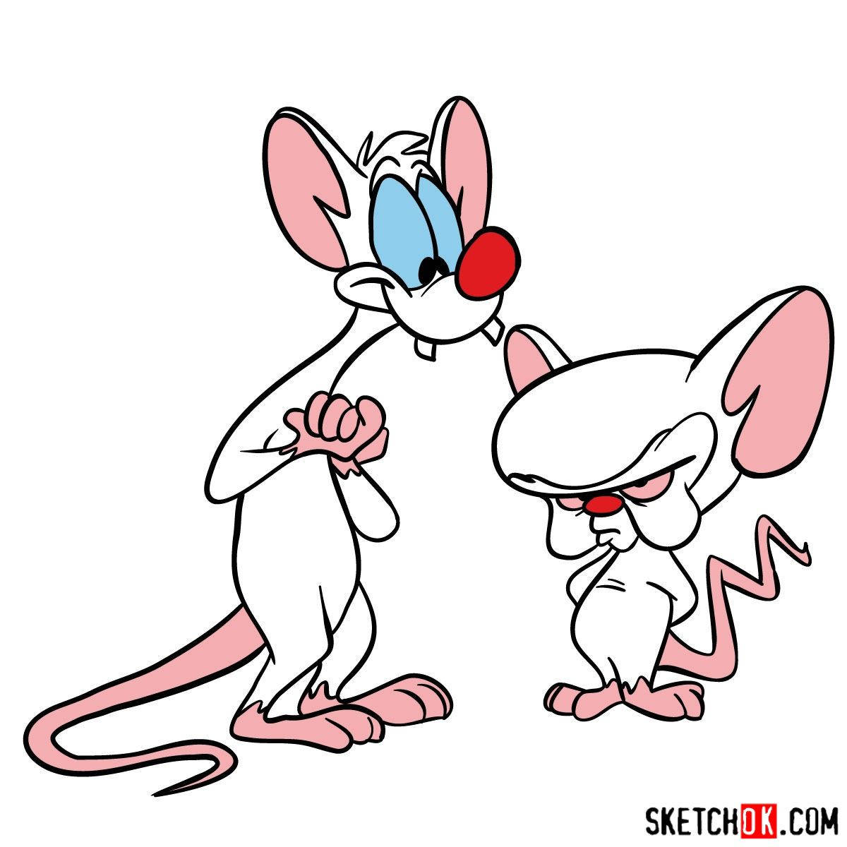 Pinky And The Brain White Background Background