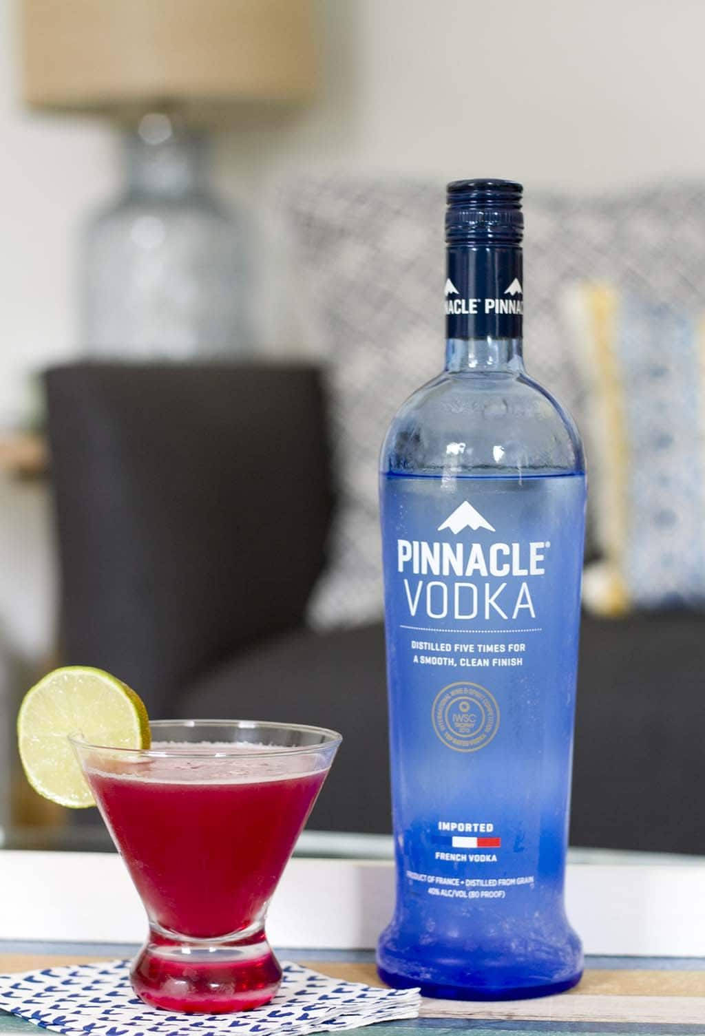 Pinnacle Vodka Bay Breeze Drink Background