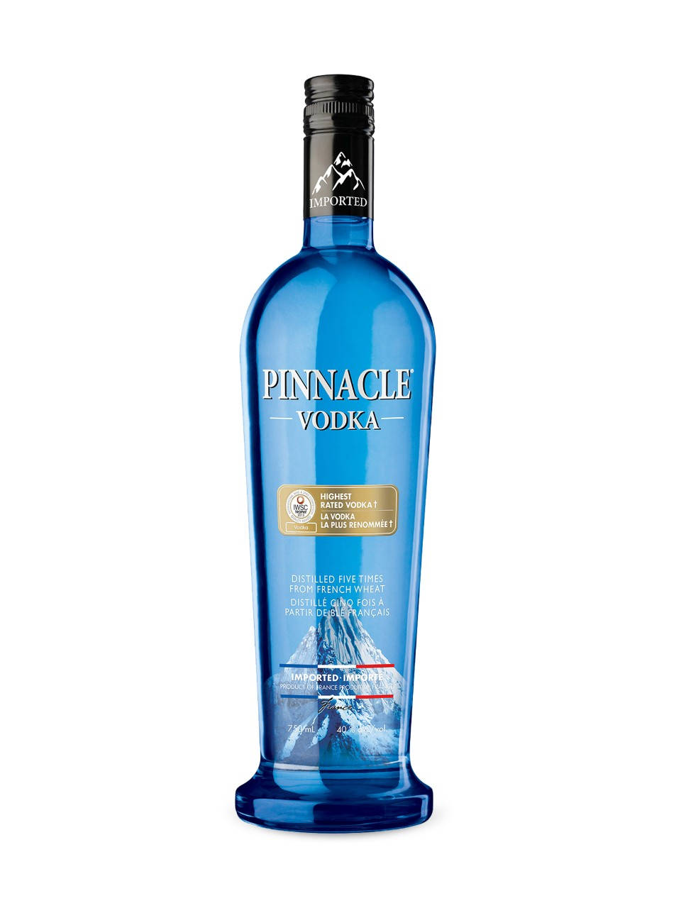 Pinnacle Vodka Blue Bottle Highest Rated Background