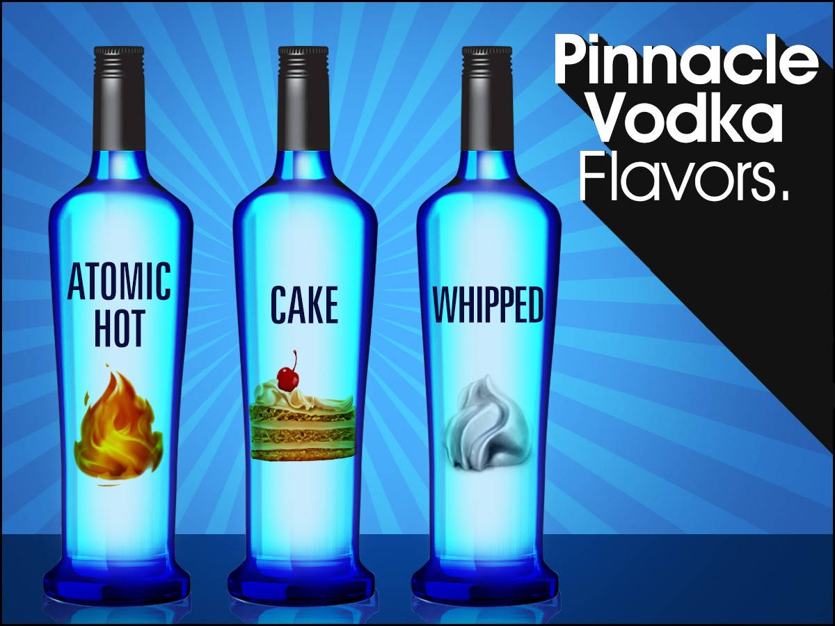 Pinnacle Vodka Flavors Atomic Hot Cake Whipped Background