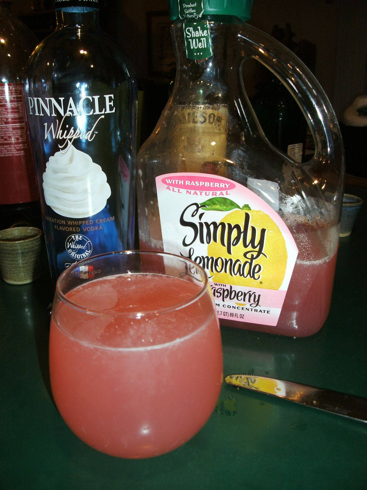 Pinnacle Vodka Mixed With Raspberry Lemonade Background