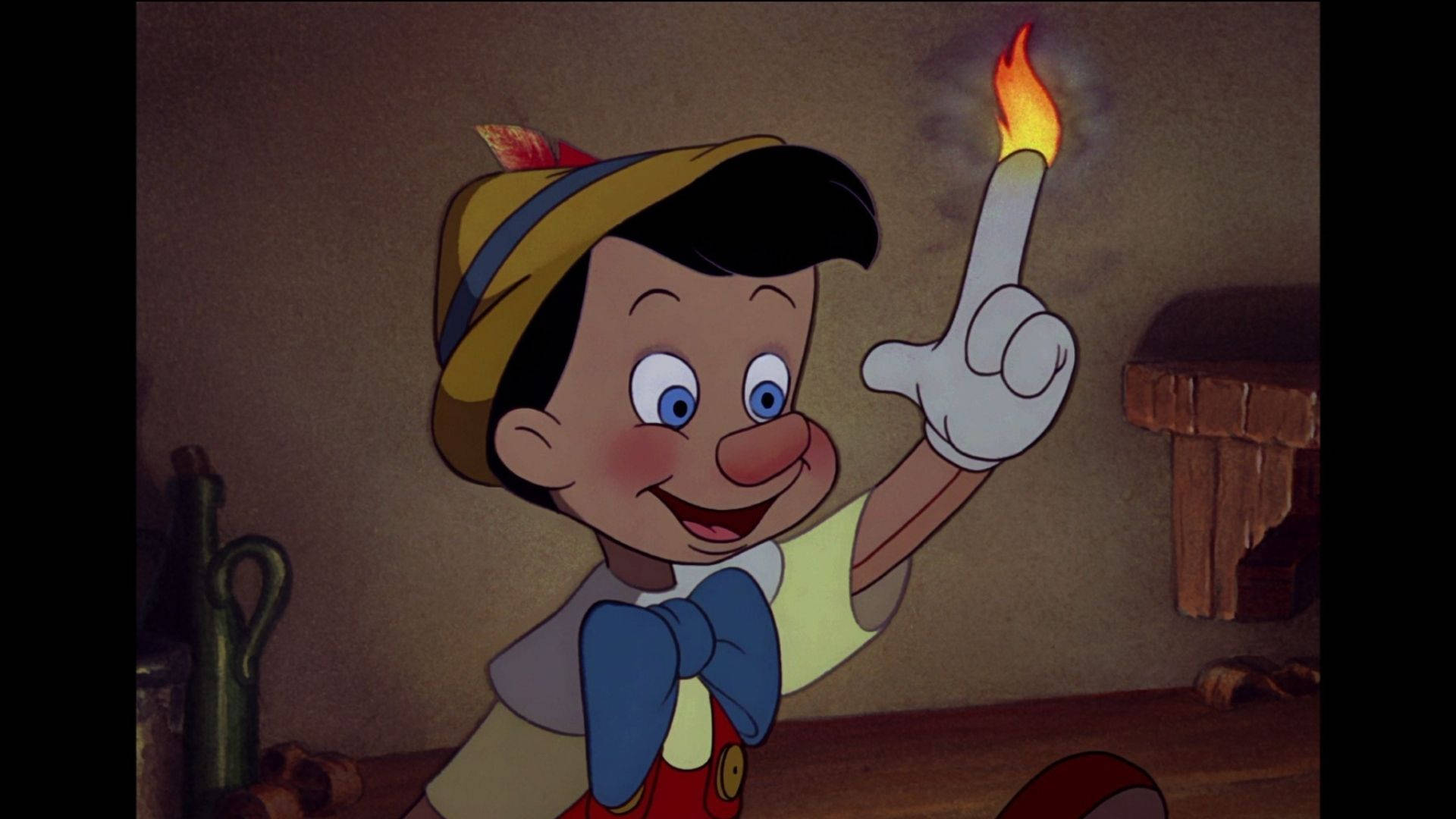 Pinocchio Burning Finger Background