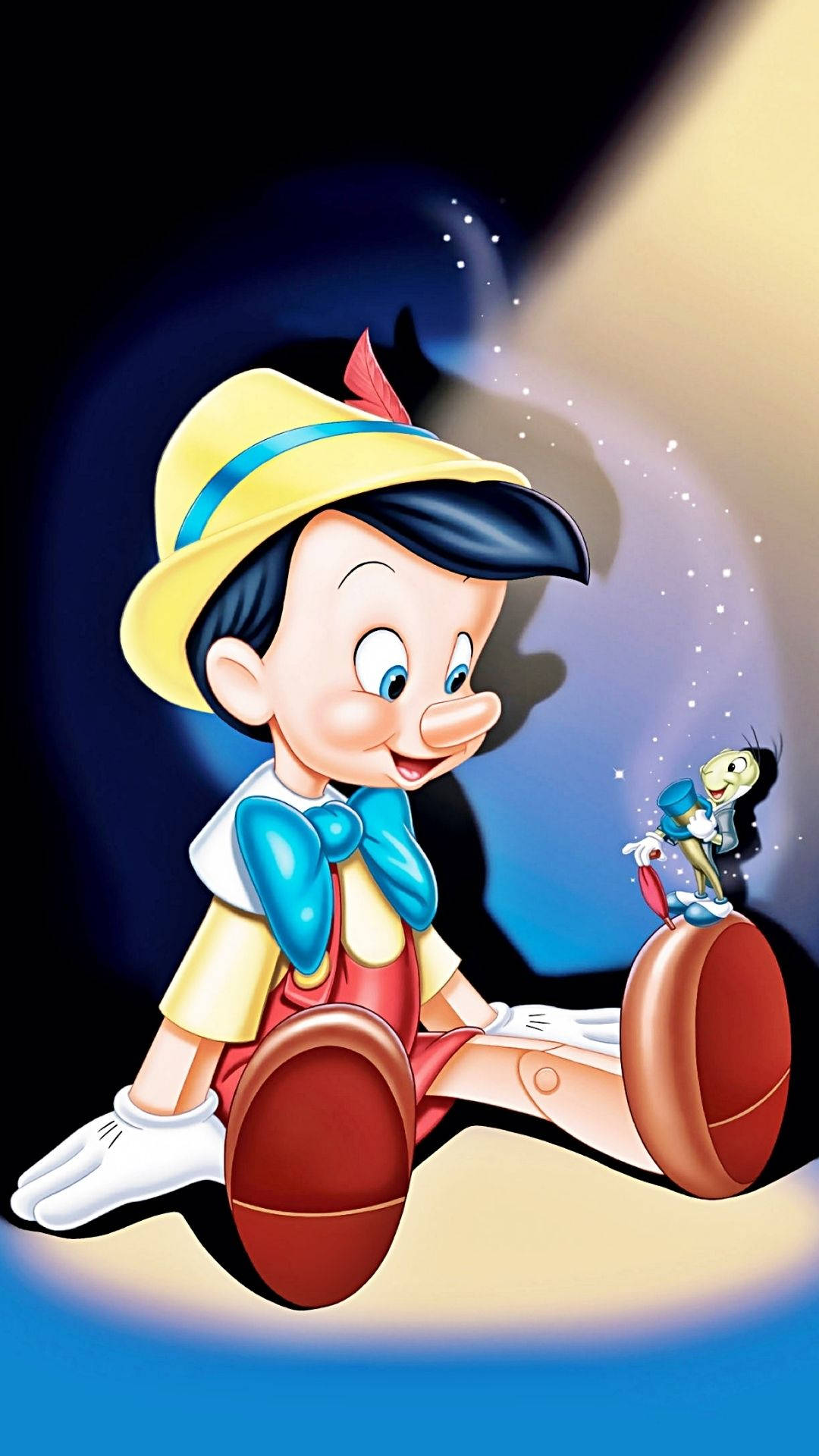 Pinocchio In The Dark Background