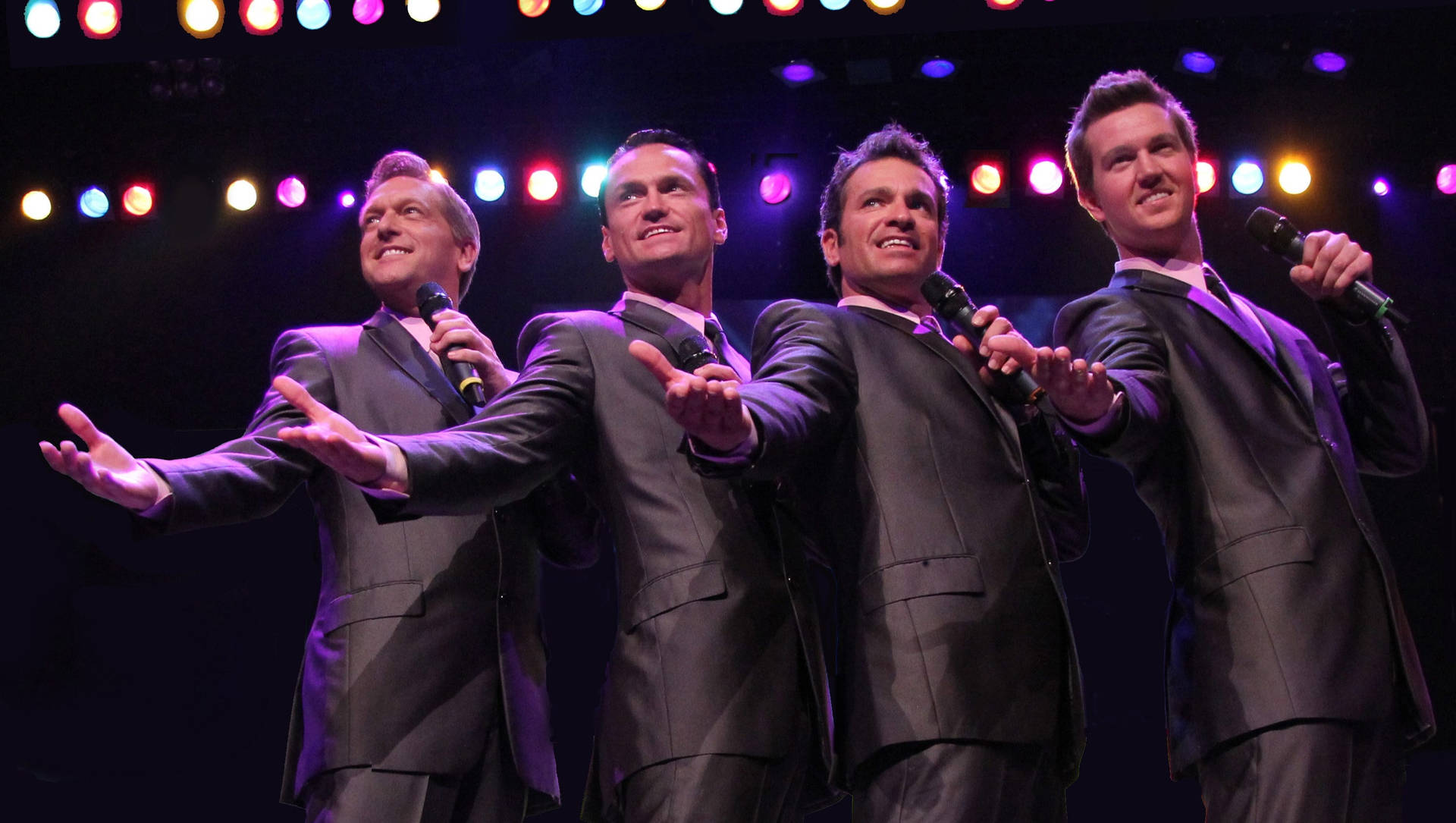 Pioneering Boy Band Frankie Valli And The Four Seasons In Their Glory Days. Background