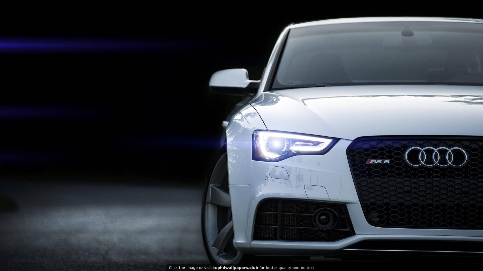 Pioneering Design - Closeup Shot Of 2014 Audi Rs 5 Headlight Background