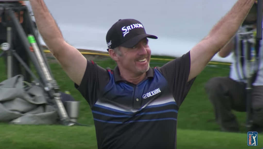 Pioneering Golfer Rod Pampling In Action